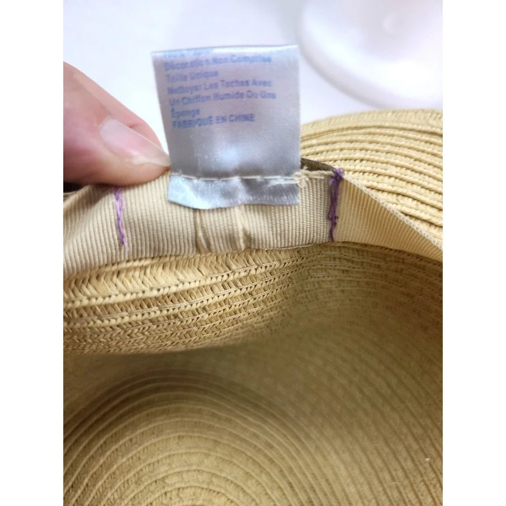 David And‎ Young Women's Straw Panama Pink Band Hat, One Size